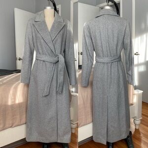 Womens Calvin Klein gray wool coat in size 6